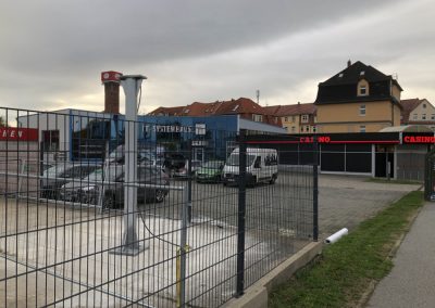 Aufbau LED Werbewand Bautzen