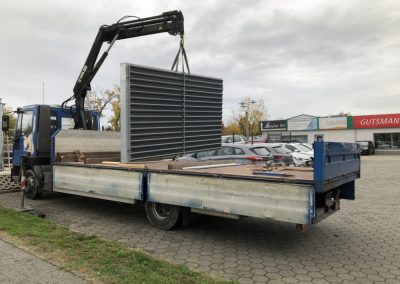 Aufbau LED Werbewand Bautzen