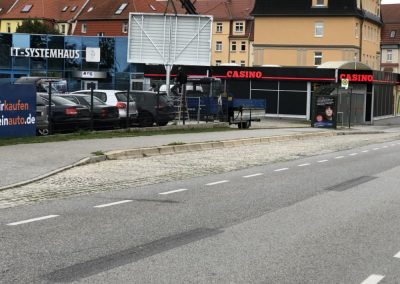 Aufbau LED Werbewand Bautzen