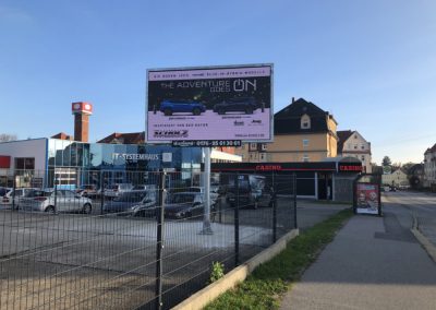 Aufbau LED Werbewand Bautzen