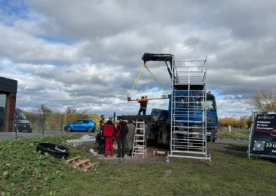 Projekt: Arnstadt -Autohaus Liebe-Doppelseitiger Led Screen 2x7 qm P3.9mm