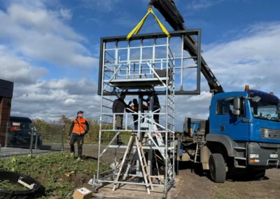 Projekt: Arnstadt -Autohaus Liebe-Doppelseitiger Led Screen 2x7 qm P3.9mm