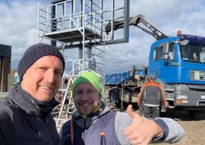 Projekt: Arnstadt -Autohaus Liebe-Doppelseitiger Led Screen 2x7 qm P3.9mm