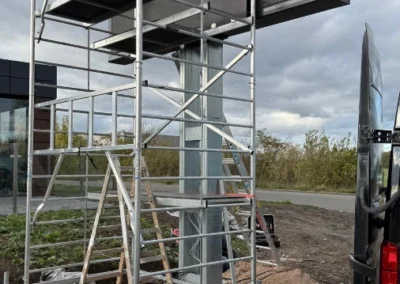 Projekt: Arnstadt -Autohaus Liebe-Doppelseitiger Led Screen 2x7 qm P3.9mm