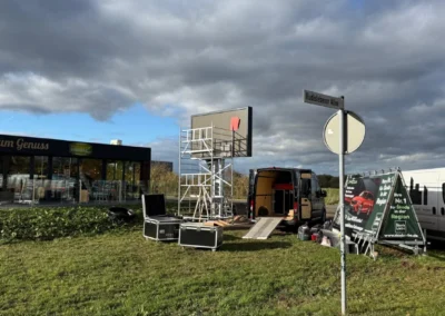 Projekt: Arnstadt -Autohaus Liebe-Doppelseitiger Led Screen 2x7 qm P3.9mm