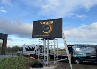 Projekt: Arnstadt -Autohaus Liebe-Doppelseitiger Led Screen 2x7 qm P3.9mm