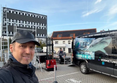 Projekt: Autohaus Wilsdruff Doppelseitiger Led Screen 2x 7qm AQ P3.9mm