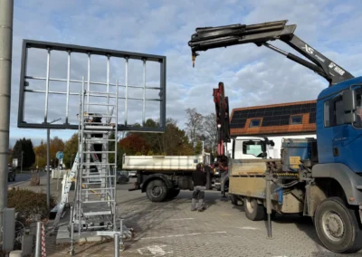 Projekt: Autohaus Wilsdruff Doppelseitiger Led Screen 2x 7qm AQ P3.9mm