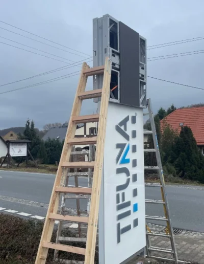 Projekt TIFUNA-Oderwitz Umbau Pylon mit Led Screen AQ P3.9mm ( 2x 1qm)