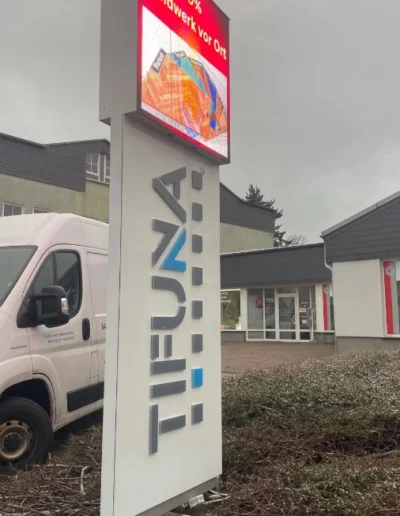 Projekt TIFUNA-Oderwitz Umbau Pylon mit Led Screen AQ P3.9mm ( 2x 1qm)