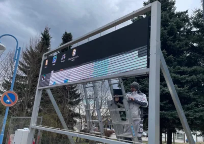 Projekt-Stadt Zittau-Am Rewe Markt. 4.5 qm Led Screen P4.8mm