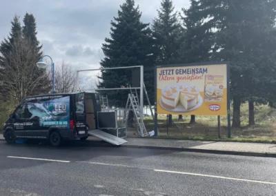 Projekt-Stadt Zittau-Am Rewe Markt. 4.5 qm Led Screen P4.8mm