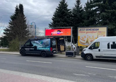 Projekt-Stadt Zittau-Am Rewe Markt. 4.5 qm Led Screen P4.8mm